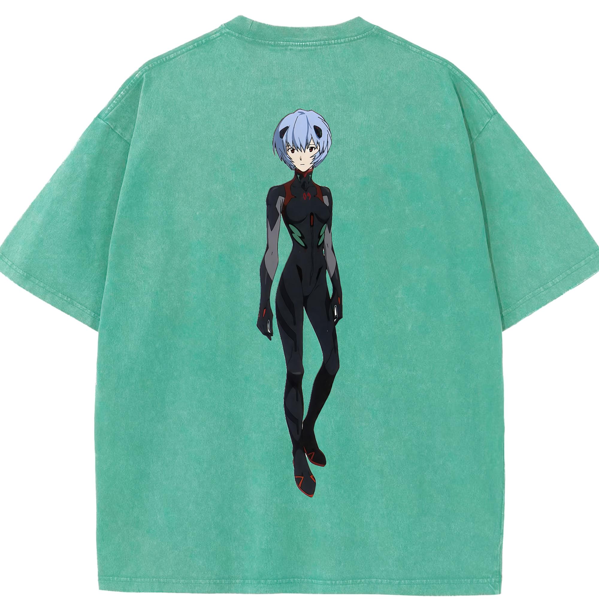 （画像用） EVA 新世紀エヴァンゲリオン 綿100% ヴィンテージ風 半袖Tシャツ（背面プリント）